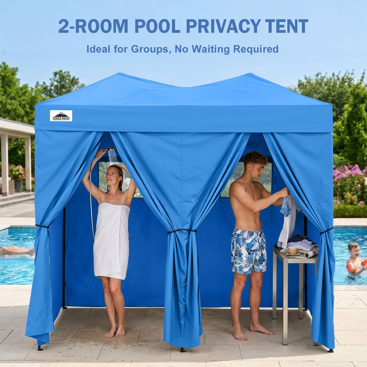 Outdoor Pop Up Changing Room 8x4 ft - Eagle Peak®