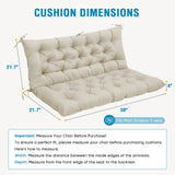 Outdoor Porch 2 - 3 Seater Swing Cushion,59"x43" - Eagle Peak Custom Canopy Tent