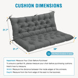 Outdoor Porch 2 - 3 Seater Swing Cushion,59"x43" - Eagle Peak Custom Canopy Tent