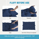 Outdoor Porch 2 - 3 Seater Swing Cushion,59"x43" - Eagle Peak Custom Canopy Tent