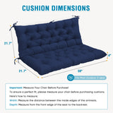 Outdoor Porch 2 - 3 Seater Swing Cushion,59"x43" - Eagle Peak Custom Canopy Tent