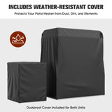 Outdoor Propane Fireplace with Storage/Locking Mesh, Gray - Eagle Peak Custom Canopy Tent