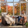 Outdoor Wicker Recliner Chair with Footrest - Eagle Peak®
