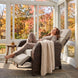 Outdoor Wicker Recliner Chair with Footrest - Eagle Peak®
