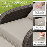 Outdoor Wicker Recliner Chair with Footrest - Eagle Peak®