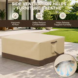 Patio Furniture Cover, 2 Ottomans 37''W×29.5''D×16.5''H - Eagle Peak®