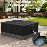 Patio Furniture Cover, 2 Ottomans 37''W×29.5''D×16.5''H - Eagle Peak®