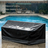 Patio Furniture Cover, 3 Seat Couch 87.5''W×28''D×30''H - Eagle Peak®