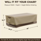 Patio Furniture Cover, Large Coffee Table 48''W×24.5''D×15.5''H - Eagle Peak®