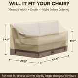 Patio Furniture Cover, Large Loveseat 66''W×29.5''D×29.5''H - Eagle Peak®