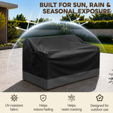 Patio Furniture Cover, Medium Loveseat 54.5''W×30.5''D×30.5''H - Eagle Peak®