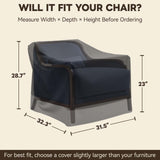 Patio Furniture Cover, Single Chair 31.5''W×32''D×28.5''H - Eagle Peak®