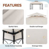 Patio Gazebo 8x8 with Corner Shelves - Eagle Peak Custom Canopy Tent