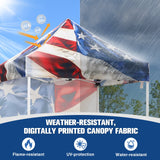 Pop up Canopy 5x5 with One Removable Sunwall, Carry Bag Included - Eagle Peak Custom Canopy Tent