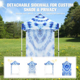Pop up Canopy 5x5 with One Removable Sunwall, Carry Bag Included - Eagle Peak Custom Canopy Tent