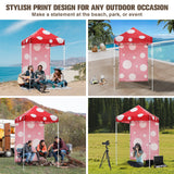 Pop up Canopy 5x5 with One Removable Sunwall, Carry Bag Included - Eagle Peak Custom Canopy Tent