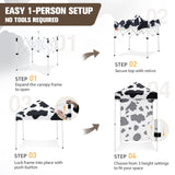 Pop up Canopy 5x5 with One Removable Sunwall, Carry Bag Included - Eagle Peak Custom Canopy Tent