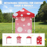 Pop up Canopy 5x5 with One Removable Sunwall, Carry Bag Included - Eagle Peak Custom Canopy Tent
