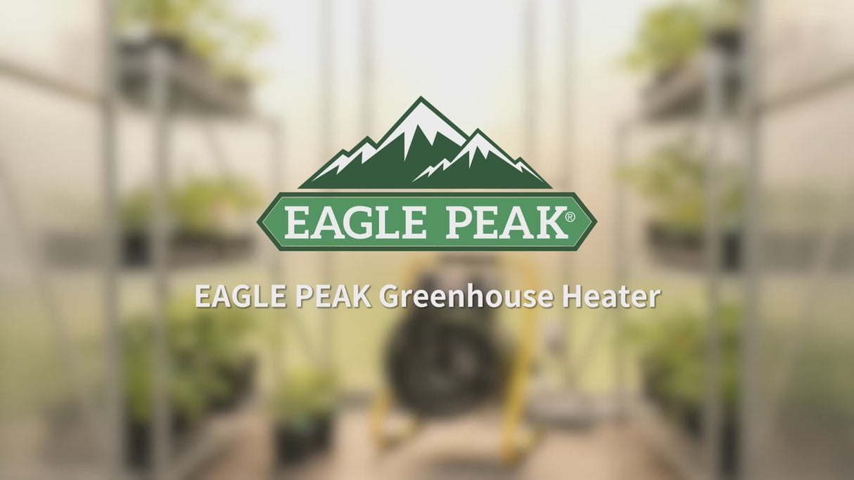 1500W Greenhouse Heater, 1/2 Pack, Black