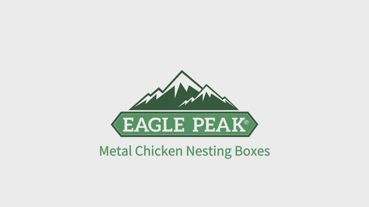 EAGLE PEAK 3/4/6/8/10-Hole Wall Mounted Chicken Nesting Box (Green)