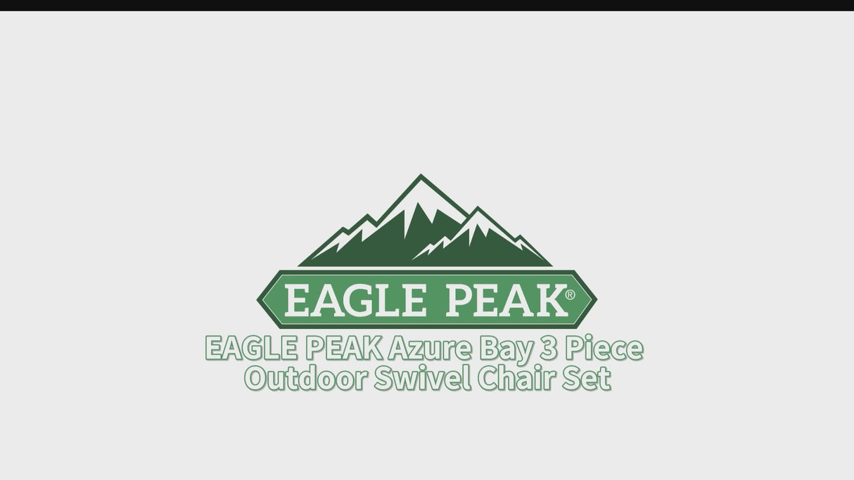 Azure Bay 3 Piece Outdoor Wicker Bistro Set