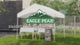 10x10 Commercial Canopy with Gable Roof, White
