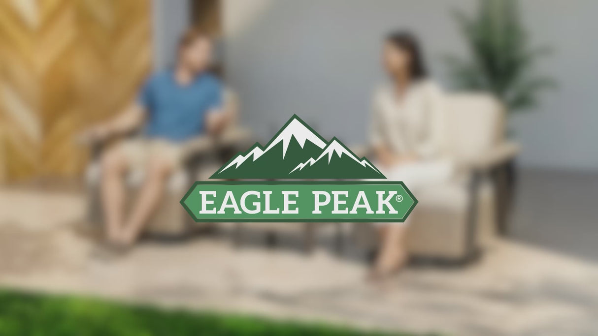 Classic Wicker Patio Bistro Set of 2, Beige/Beige, Red, Dark Blue, Tan, Black