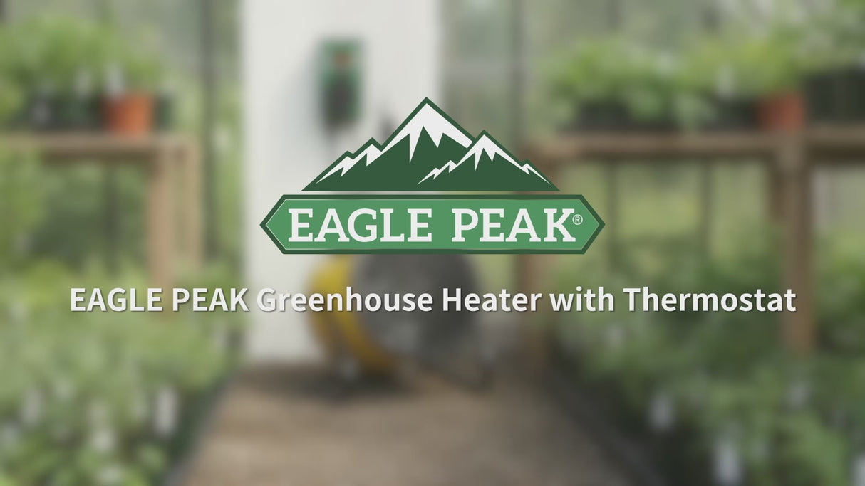 1500W Outdoor Heater with Thermostat, 1/2 Pack, Yellow