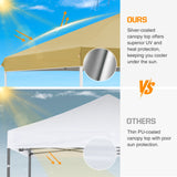 Replacement Canopy Cover with Air Vent for 10x10 Pop Up Canopy Tent, Top Only - Eagle Peak Custom Canopy Tent