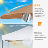 Replacement Canopy Cover with Air Vent for 10x10 Pop Up Canopy Tent, Top Only - Eagle Peak Custom Canopy Tent