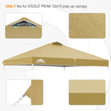 Replacement Canopy Cover with Air Vent for 10x10 Pop Up Canopy Tent, Top Only - Eagle Peak Custom Canopy Tent