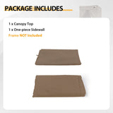 Replacement Canopy Cover with Air Vent for 10x10 Pop Up Canopy Tent, Top ONLY - Eagle Peak Custom Canopy Tent