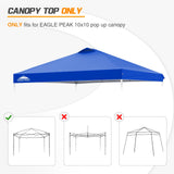 Replacement Canopy Cover with Air Vent for 10x10 Pop Up Canopy Tent, Top Only - Eagle Peak Custom Canopy Tent