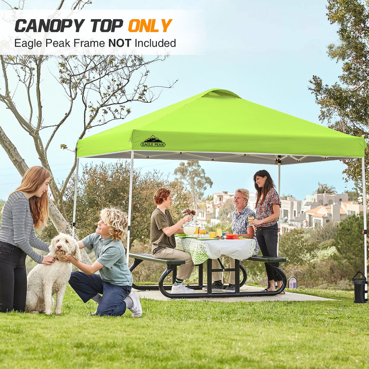 Replacement Canopy Cover with Air Vent for 10x10 Pop Up Canopy Tent, Top Only - Eagle Peak Custom Canopy Tent