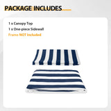 Replacement Canopy Cover with Air Vent for 10x10 Pop Up Canopy Tent, Top ONLY - Eagle Peak Custom Canopy Tent