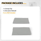 Replacement Canopy Cover with Air Vent for 10x10 Pop Up Canopy Tent, Top ONLY - Eagle Peak Custom Canopy Tent