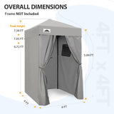 Replacement Canopy Top and Four Walls for 4x4 Changing Room - Frame NOT Included - Eagle Peak Custom Canopy Tent