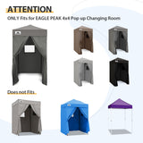 Replacement Canopy Top and Four Walls for 4x4 Changing Room - Frame NOT Included - Eagle Peak Custom Canopy Tent