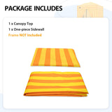 Replacement Canopy Top and Four Walls for 4x4 Changing Room - Frame NOT Included - Eagle Peak Custom Canopy Tent