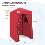 Replacement Canopy Top and Four Walls for 4x4 Changing Room - Frame NOT Included - Eagle Peak Custom Canopy Tent