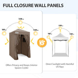 Replacement Canopy Top and Four Walls for 4x4 Changing Room - Frame NOT Included - Eagle Peak Custom Canopy Tent
