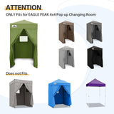 Replacement Canopy Top and Four Walls for 4x4 Changing Room - Frame NOT Included - Eagle Peak Custom Canopy Tent