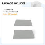 Replacement Canopy Top and Four Walls for 4x4 Changing Room - Frame NOT Included - Eagle Peak Custom Canopy Tent