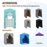 Replacement Canopy Top and Four Walls for 4x4 Changing Room - Frame NOT Included - Eagle Peak Custom Canopy Tent