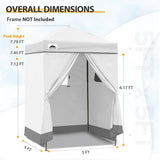 Replacement Canopy Top and Four Walls for 5x5 Changing Room - Frame NOT Included - Eagle Peak Custom Canopy Tent