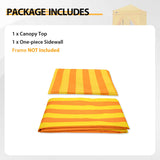 Replacement Canopy Top and Four Walls for 5x5 Changing Room - Frame NOT Included - Eagle Peak Custom Canopy Tent