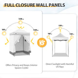 Replacement Canopy Top and Four Walls for 5x5 Changing Room - Frame NOT Included - Eagle Peak Custom Canopy Tent