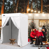 Replacement Canopy Top and Four Walls for 5x5 Pop Up Flat Top Changing Room - Eagle Peak Custom Canopy Tent