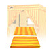 Replacement Canopy Top and Four Walls for 5x5 Pop Up Flat Top Changing Room - Eagle Peak Custom Canopy Tent