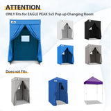Replacement Canopy Top and Four Walls for 5x5 Pop Up Flat Top Changing Room - Eagle Peak Custom Canopy Tent